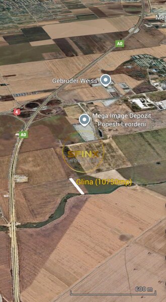 Glina, Ilfov, teren intravilan 10750 mp, langa depozitele Megaimage, A0