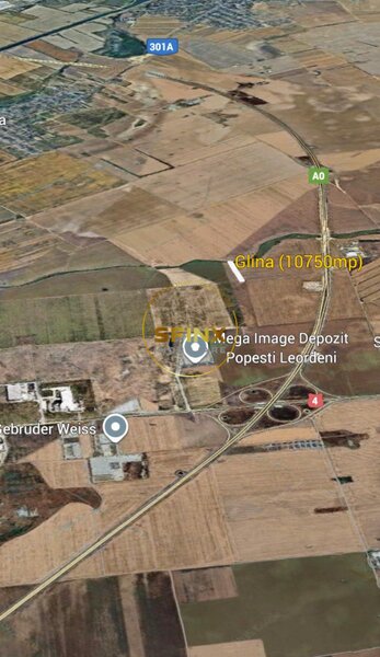 Glina, Ilfov, teren intravilan 10750 mp, langa depozitele Megaimage, A0